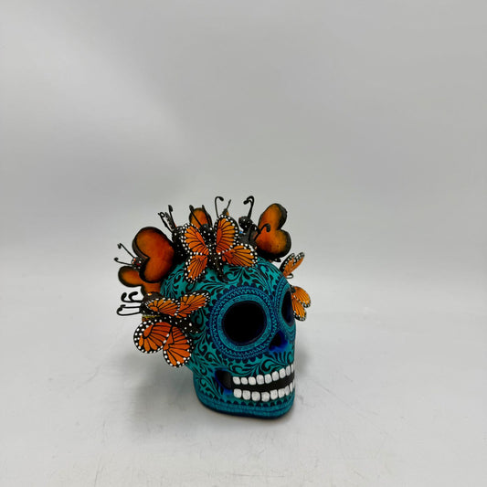 Day Of the Dead Ceramics Skull By Alfonso Castillo PP8997