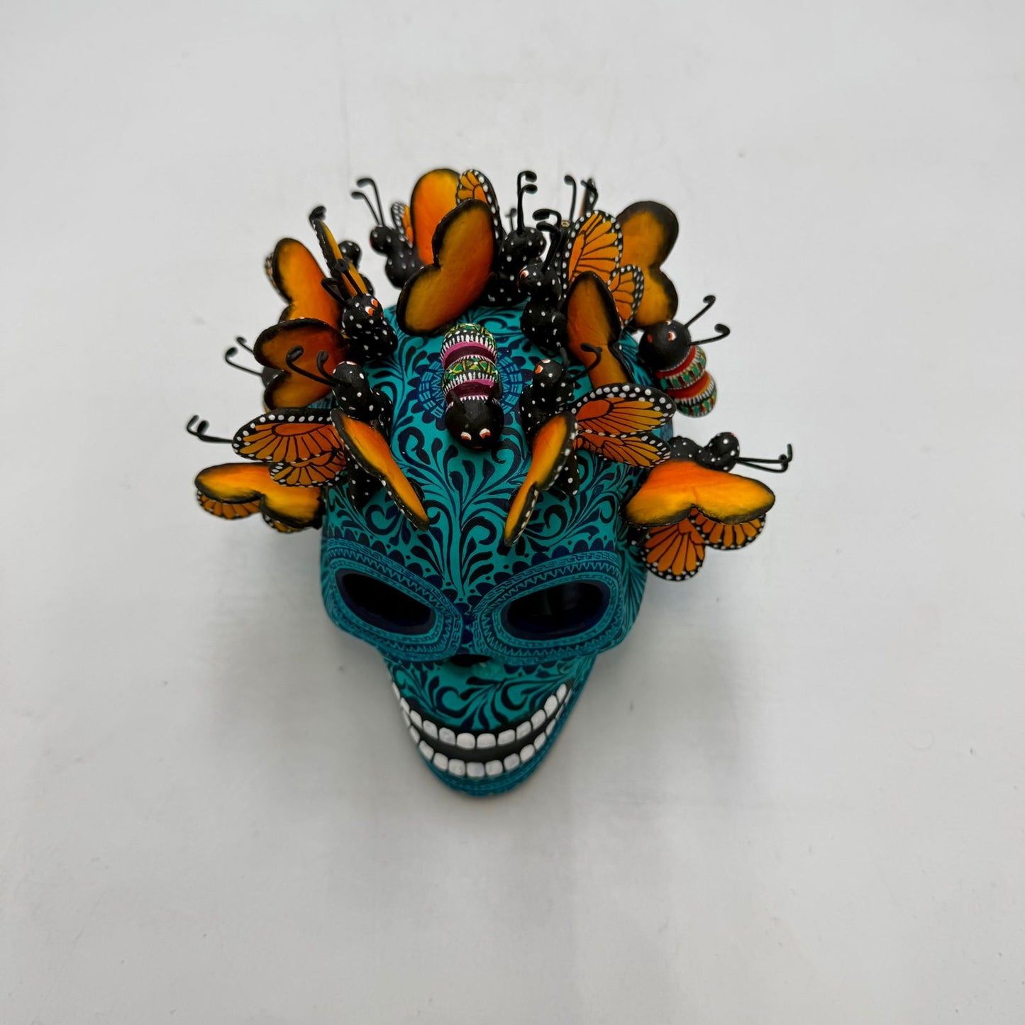 Day Of the Dead Ceramics Skull By Alfonso Castillo PP9004