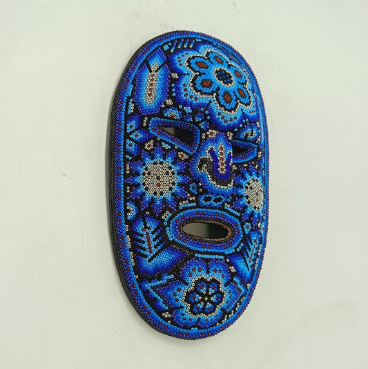 Mexican Huichol Hand Beaded Mask By Isandro Villa Lopez PP9220