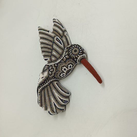 Mexican Huichol Hand Beaded Hummingbird By Isandro Villa Lopez PP9226