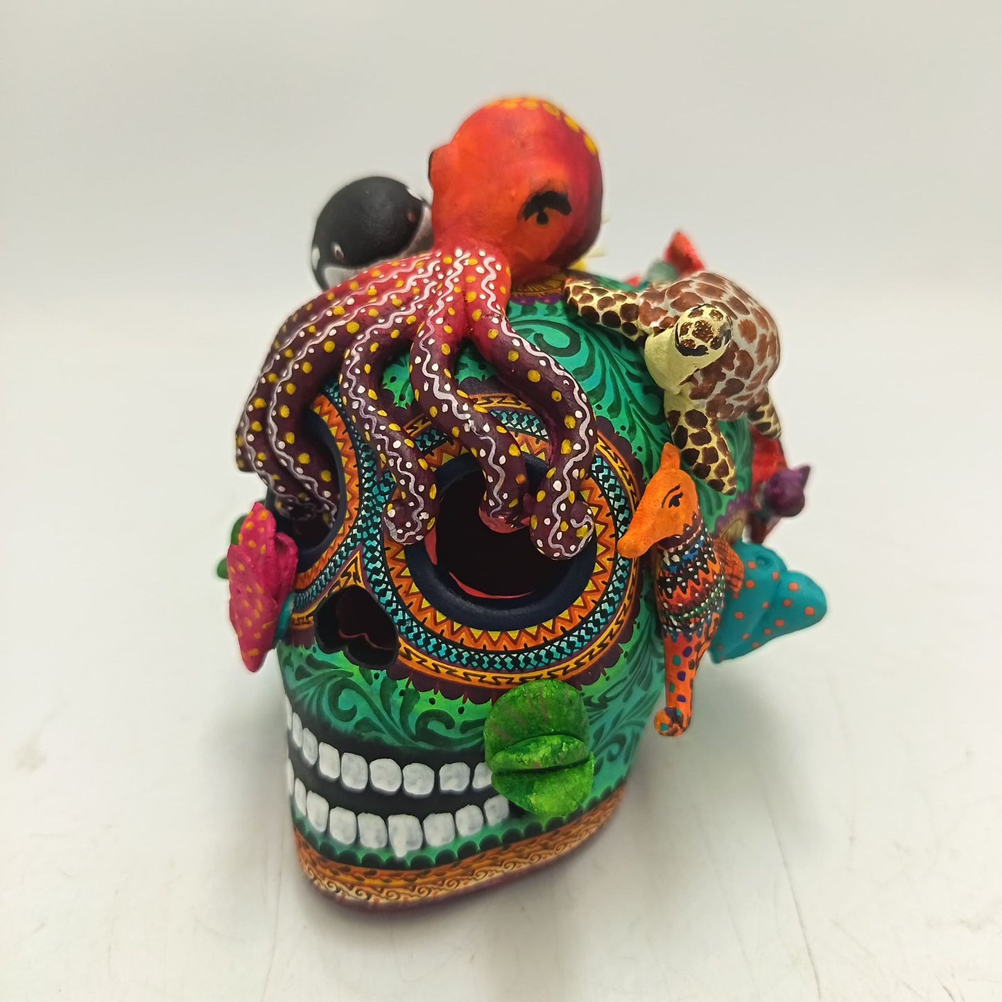 Day Of the Dead Ceramics Ocean Skull By Alfonso Castillo PP9362