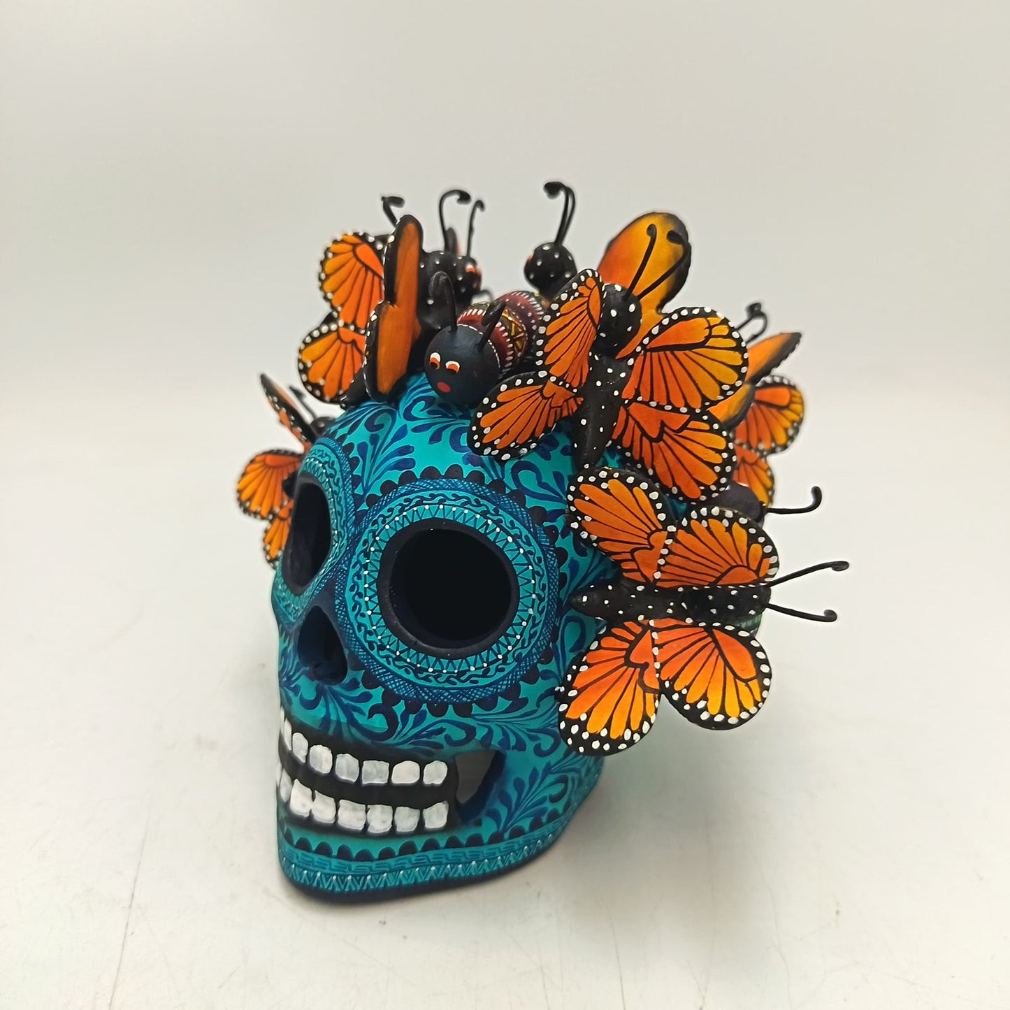 Day Of the Dead Ceramics Skull By Alfonso Castillo PP9365