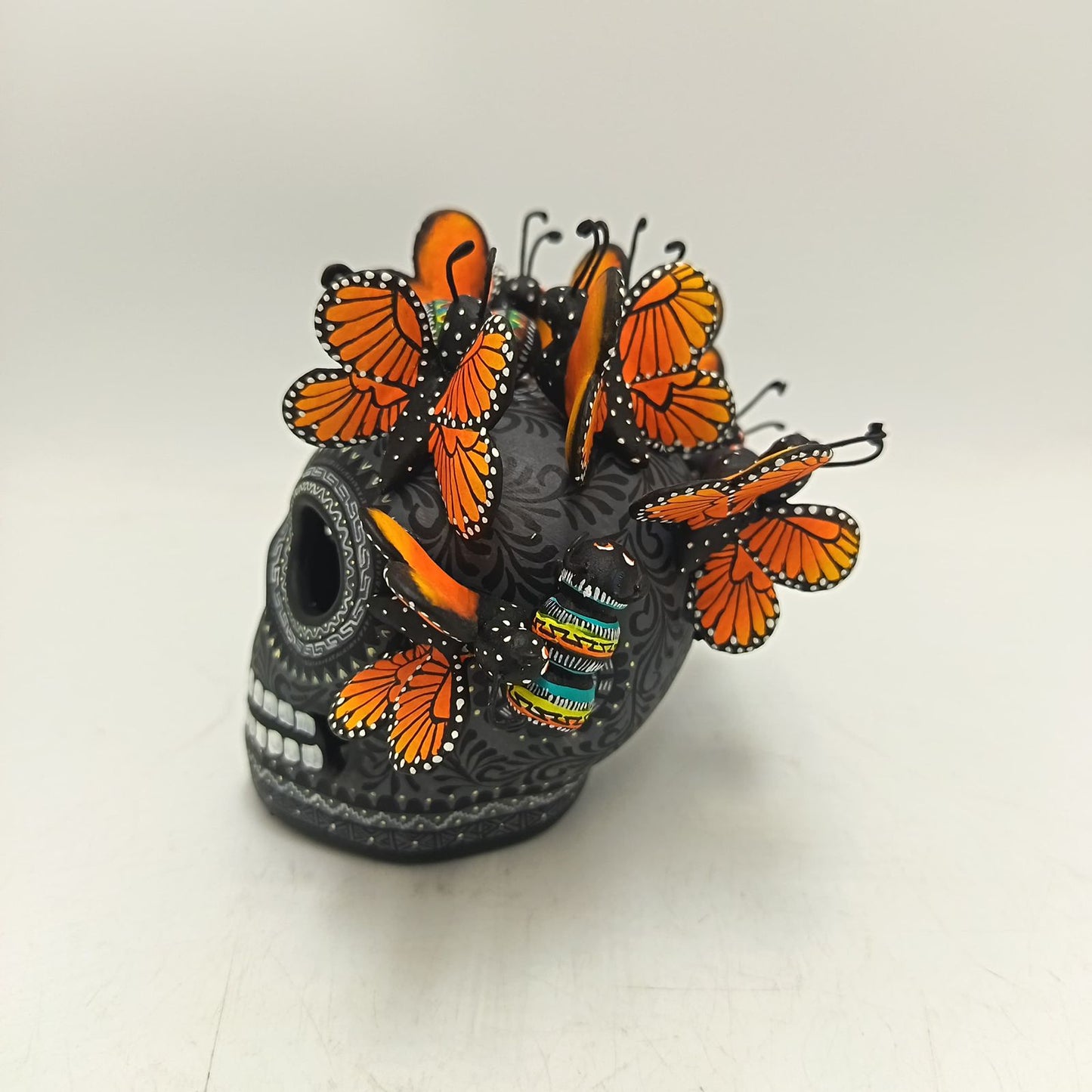 Day Of the Dead Ceramics Skull By Alfonso Castillo PP9366