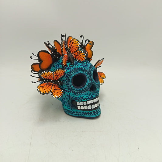 Day Of the Dead Ceramics Skull By Alfonso Castillo PP9367