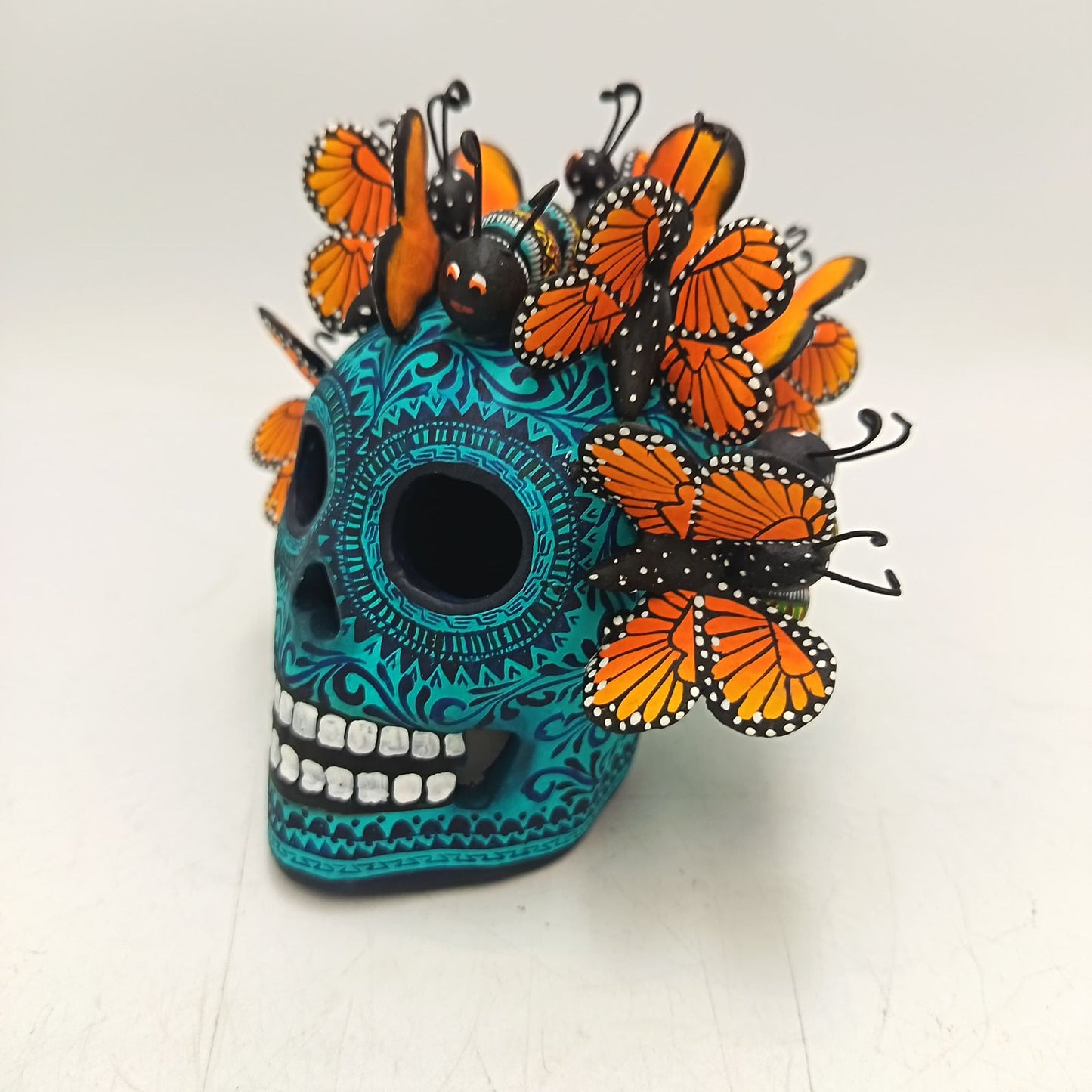 Day Of the Dead Ceramics Skull By Alfonso Castillo PP9367