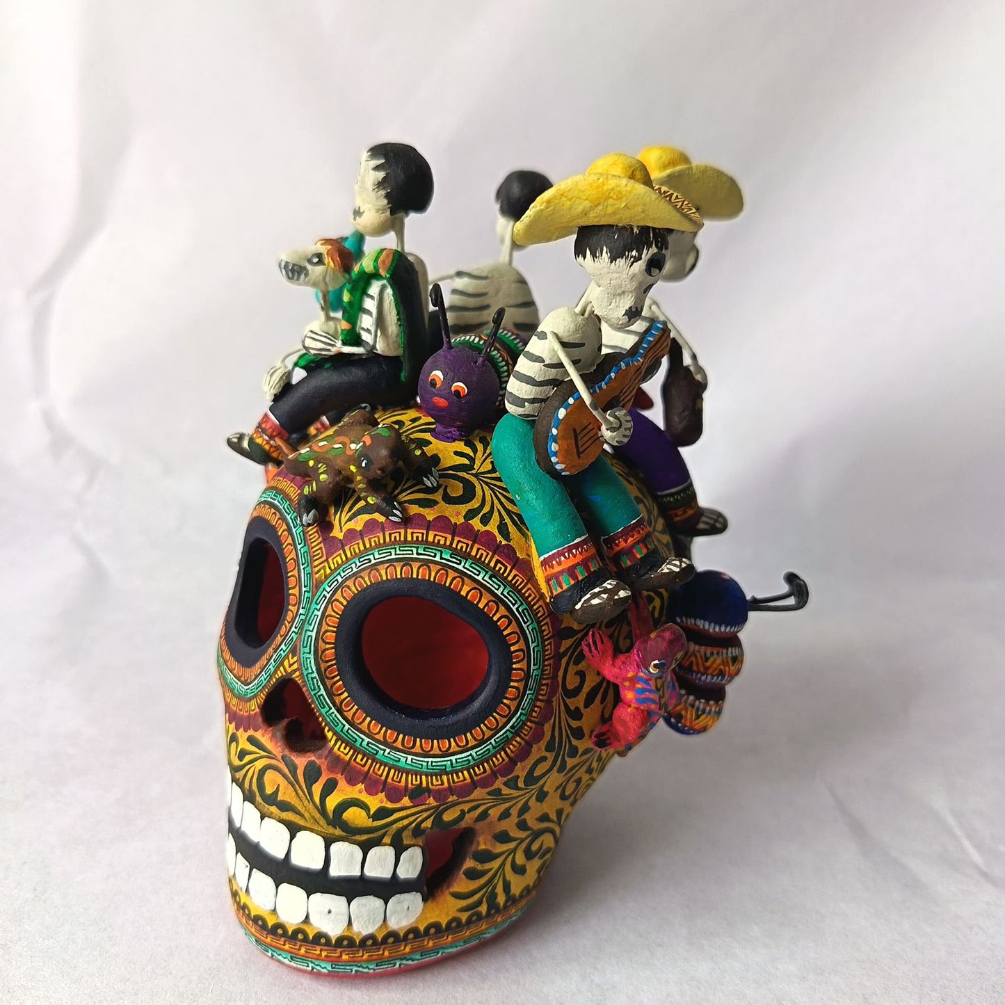 Day Of the Dead Ceramics Skull By Alfonso Castillo PP9363