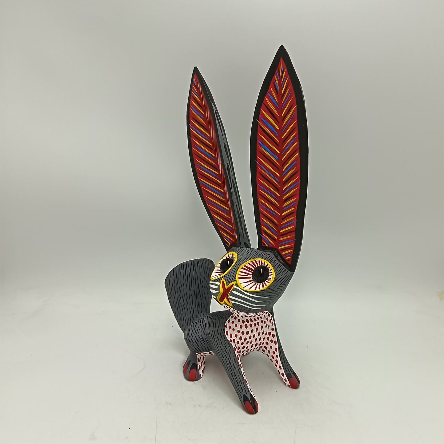 Oaxacan Wood Carving Rabbit By Arsenio Morales PP9455