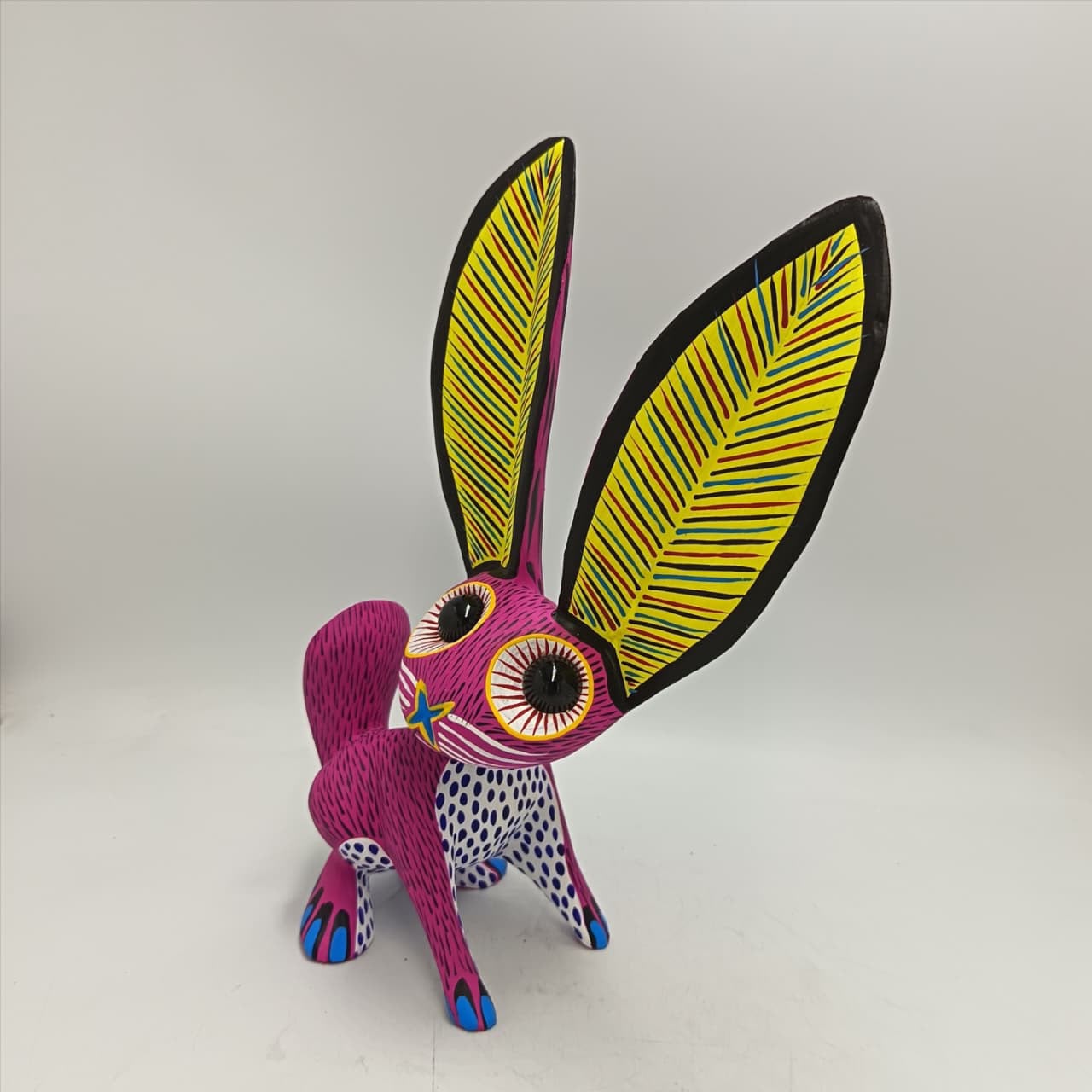 Oaxacan Wood Carving Rabbit By Arsenio Morales PP9462