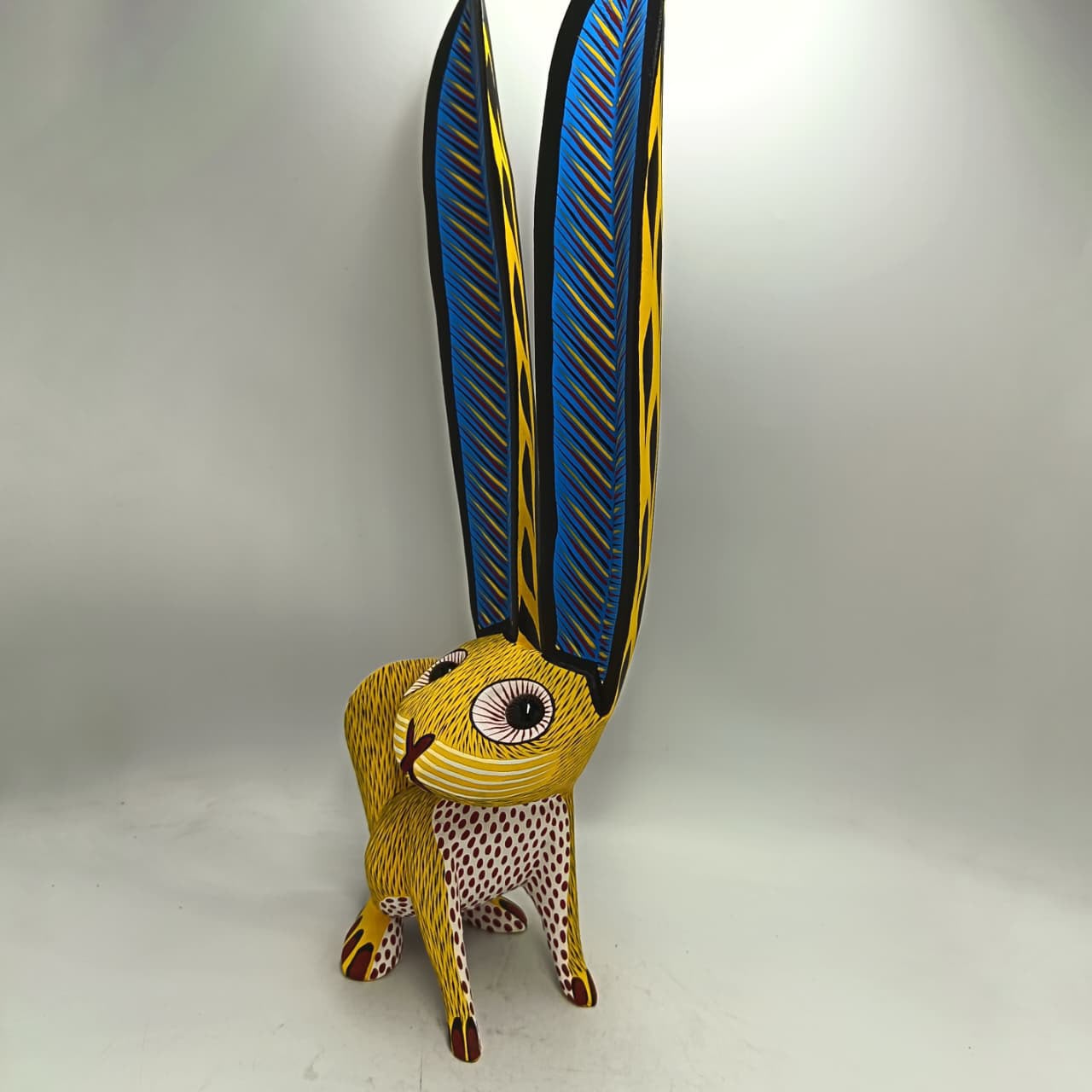 Oaxacan Wood Carving Rabbit By Arsenio Morales PP9469