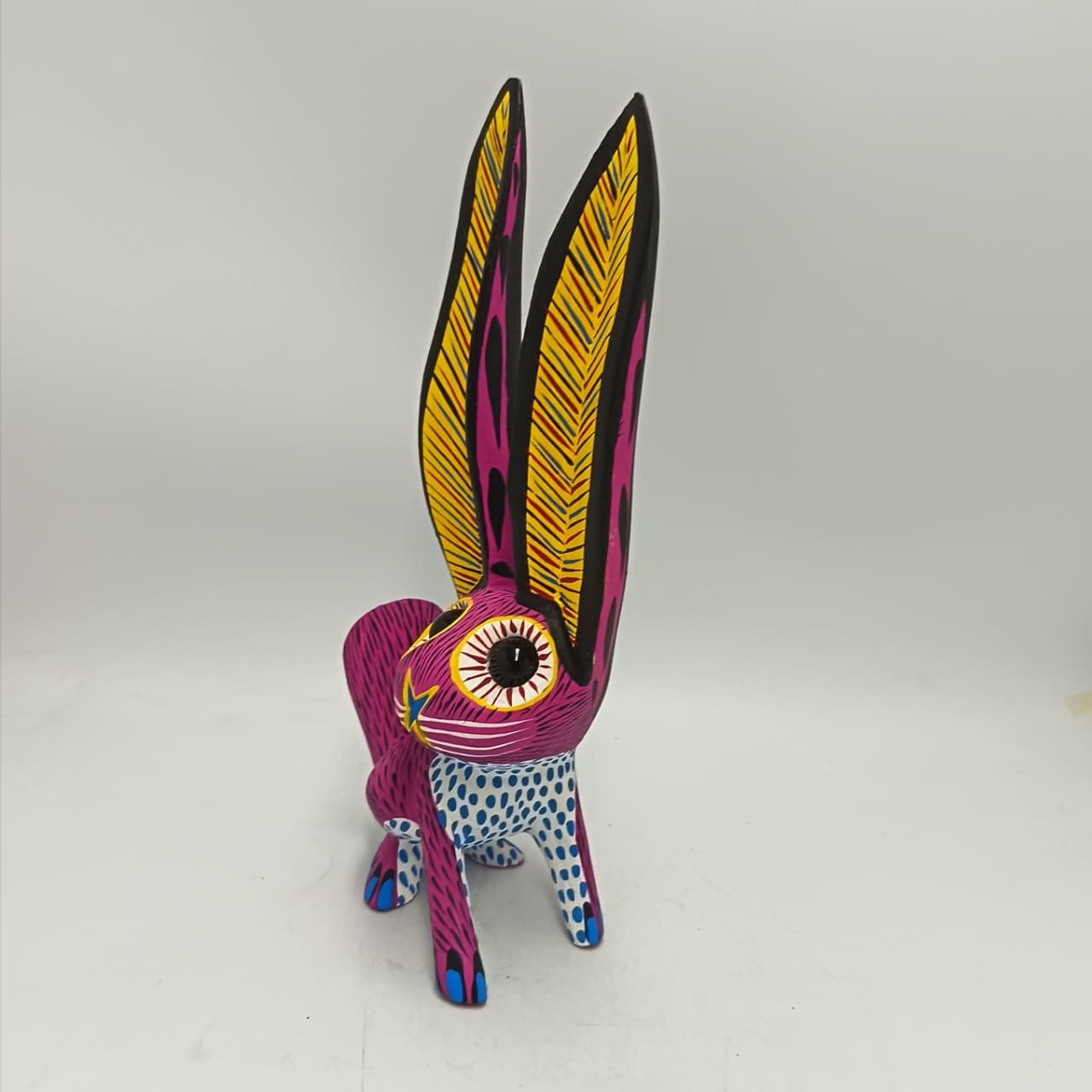 Oaxacan Wood Carving Rabbit By Arsenio Morales PP9470