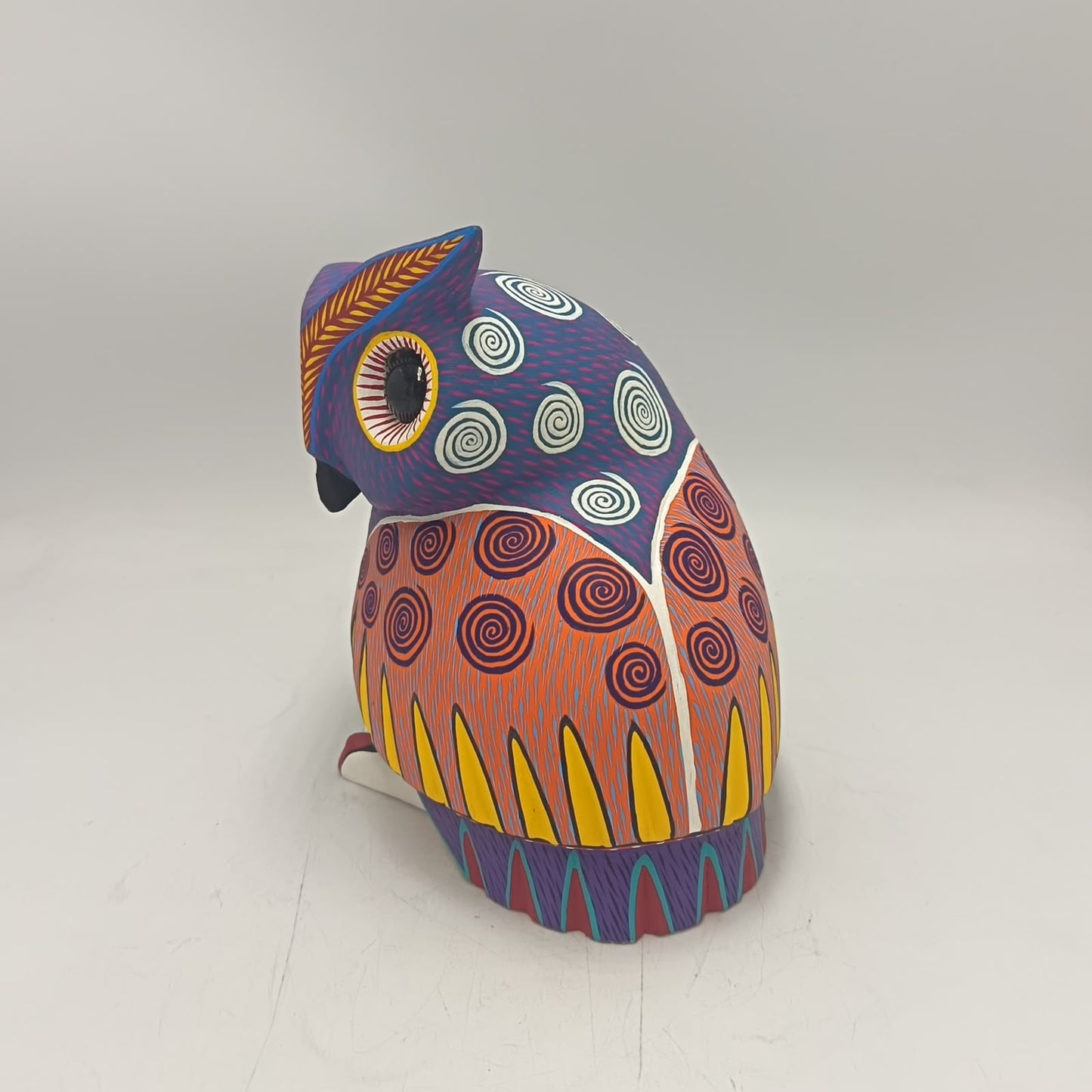 Oaxacan Wood Carving Owl By Arsenio Morales PP9474