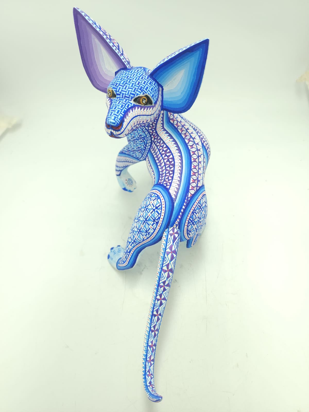 Mexican Oaxacan Wood Carving Xoloitzcuintle By Ivan Fuentes PP9561