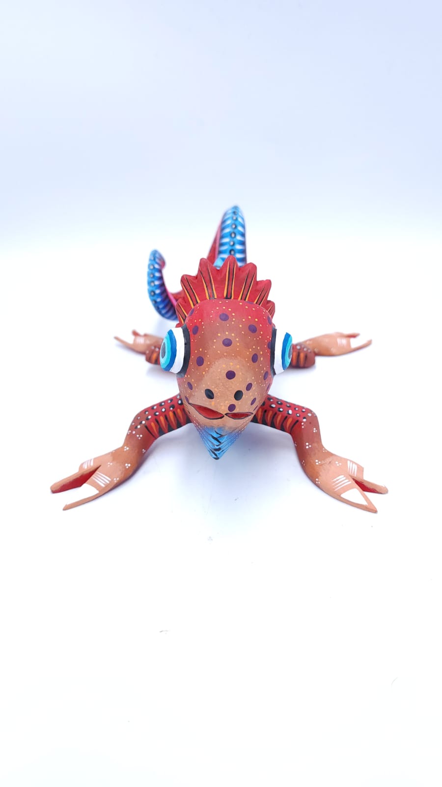 Oaxacan Wood Carving Chamaleon By Estudio 2403 PP5462