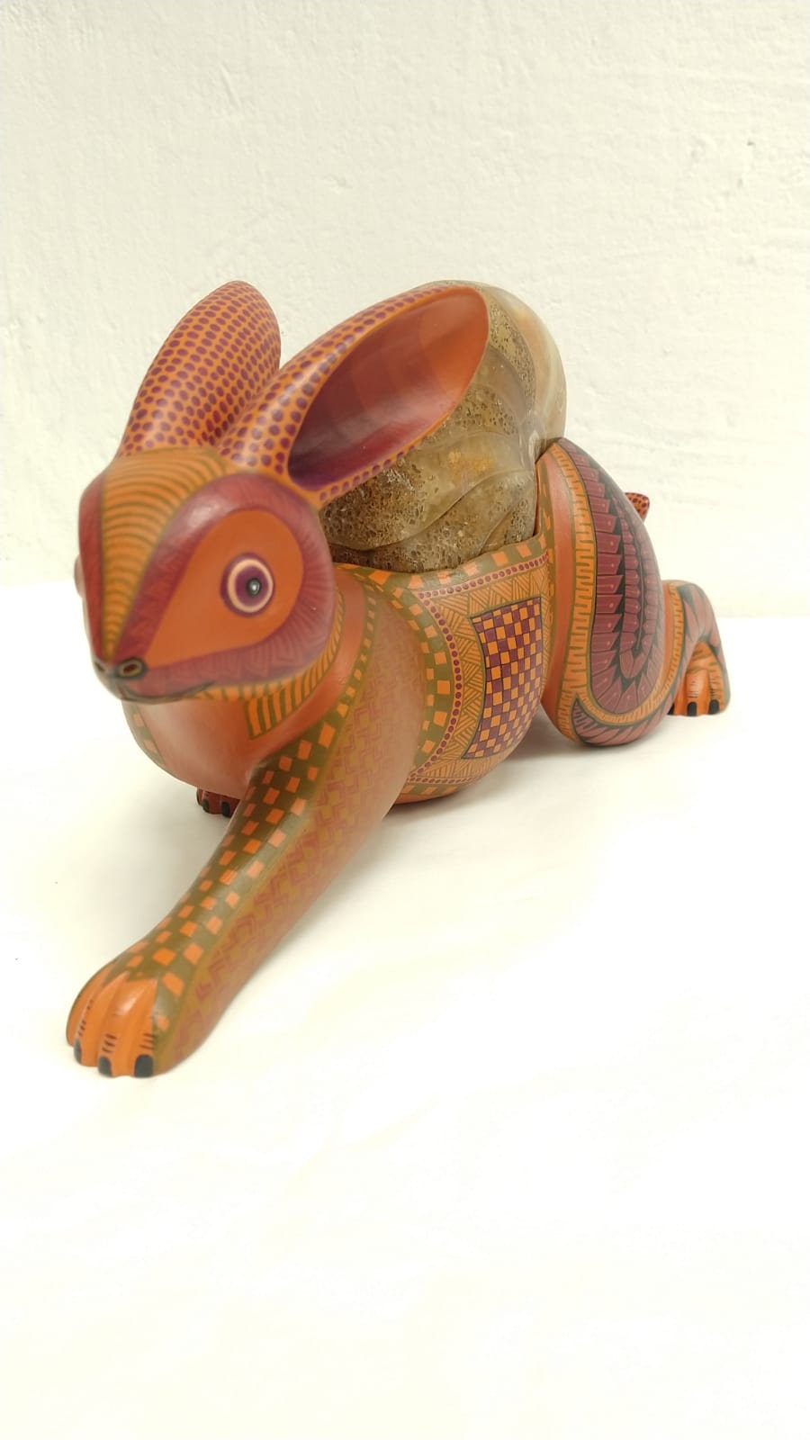 Oaxacan Wood Carving Rabbitt By Jacobo y Maria Angeles PP2558