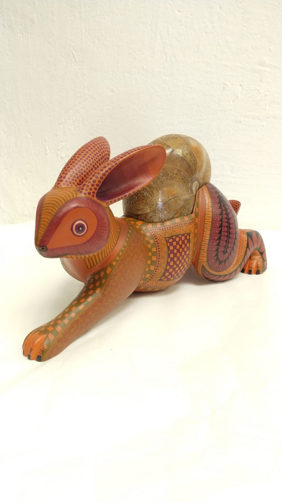 Oaxacan Wood Carving Rabbitt By Jacobo y Maria Angeles PP2558
