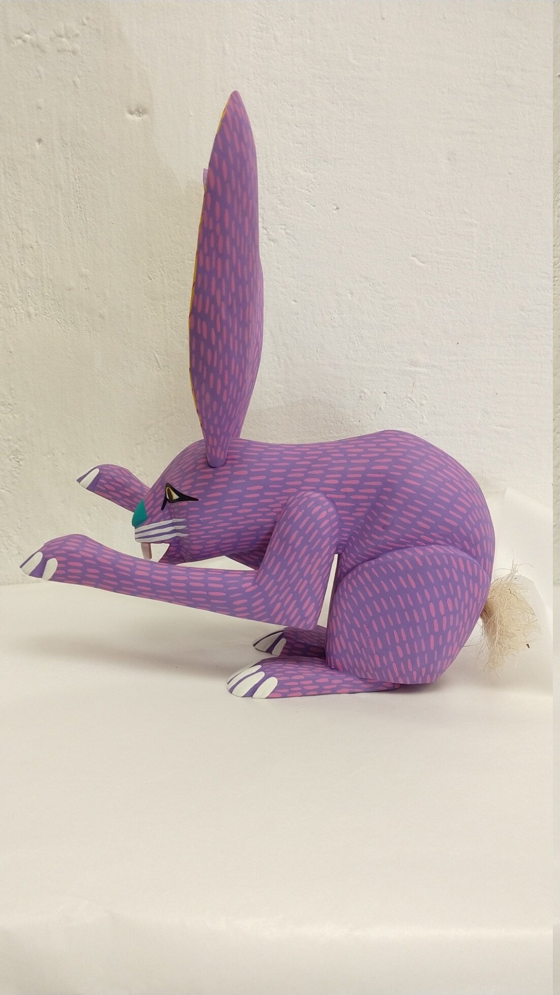 Oaxacan Wood Carving Bunny Rabbit By Armando Jimenez PP2754
