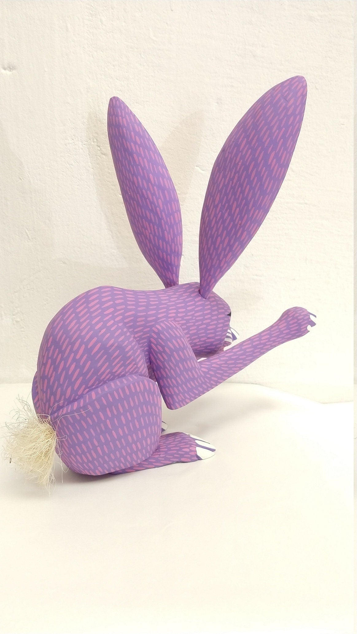 Oaxacan Wood Carving Bunny Rabbit By Armando Jimenez PP2754