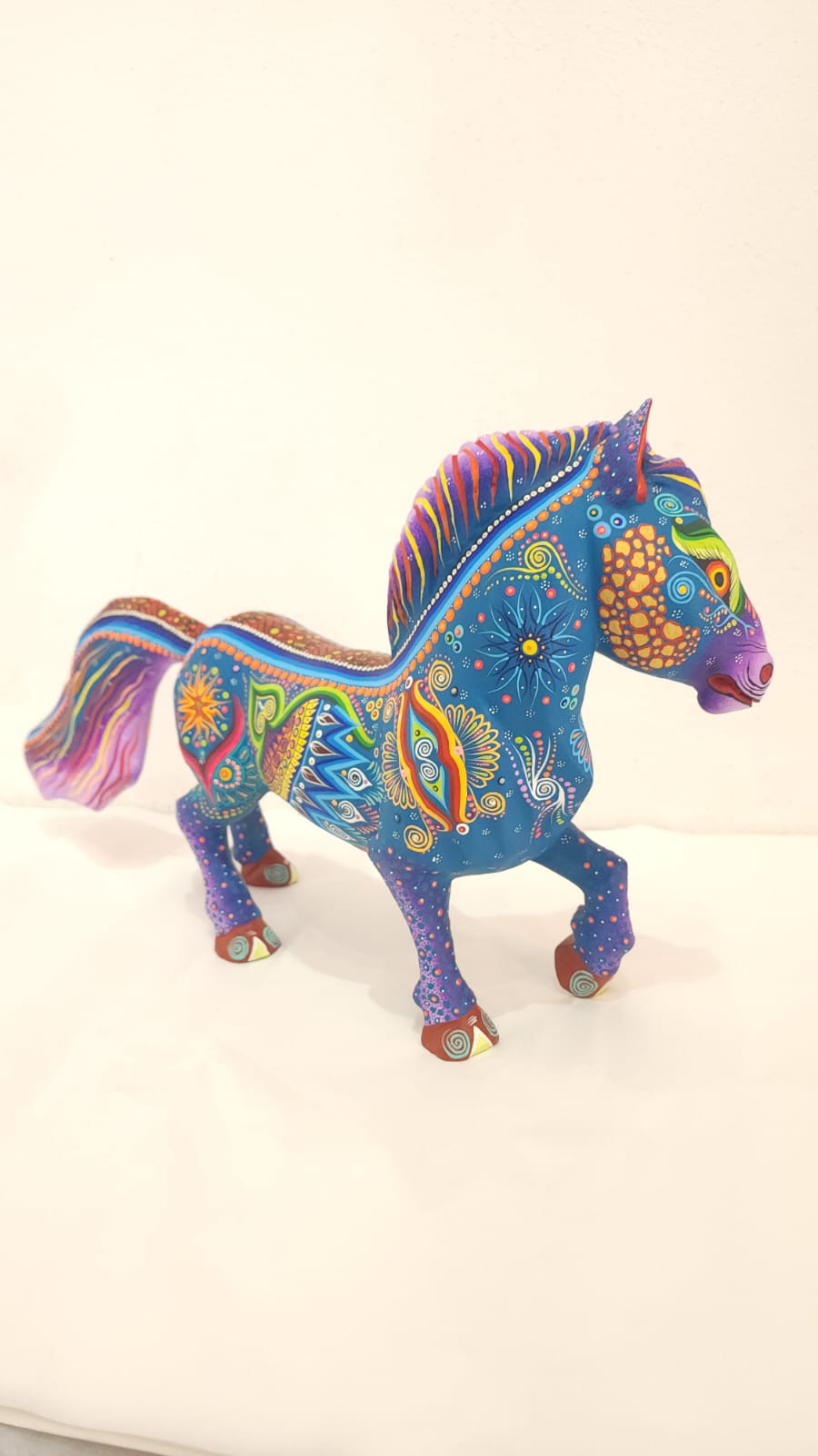 Oaxacan Wood Carving Hand Made Horse By Estudio 2403