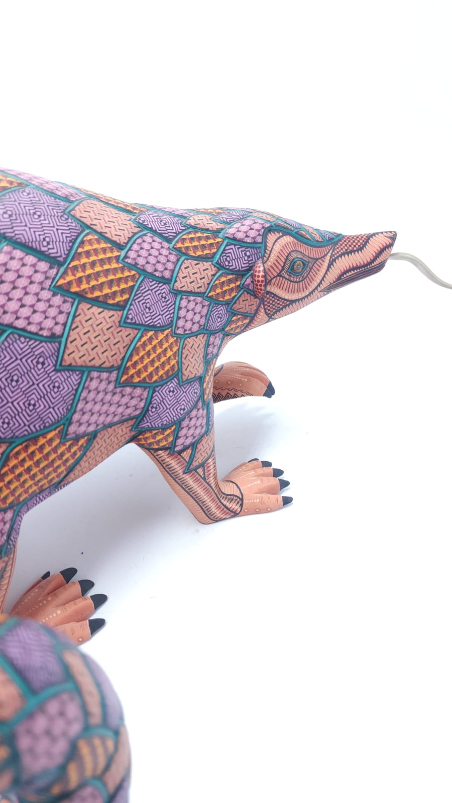 Oaxacan Wood Carving Pangolin  By Jacobo y Maria Angeles PP6096