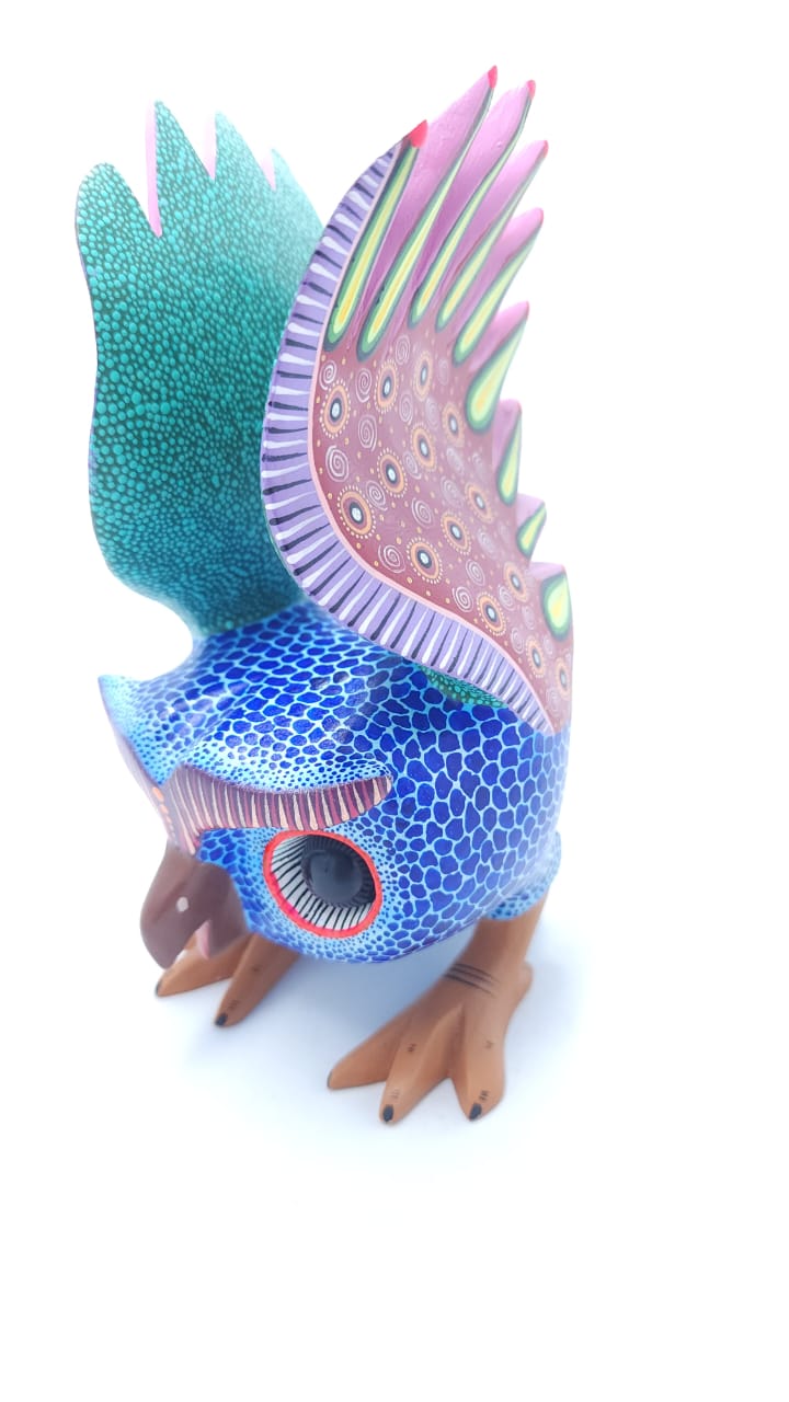 Great Mexican Oaxacan Wood Carving Alebrije By Isaac Fabian PP6675