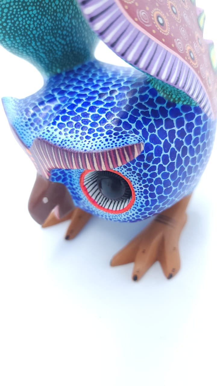 Great Mexican Oaxacan Wood Carving Alebrije By Isaac Fabian PP6675