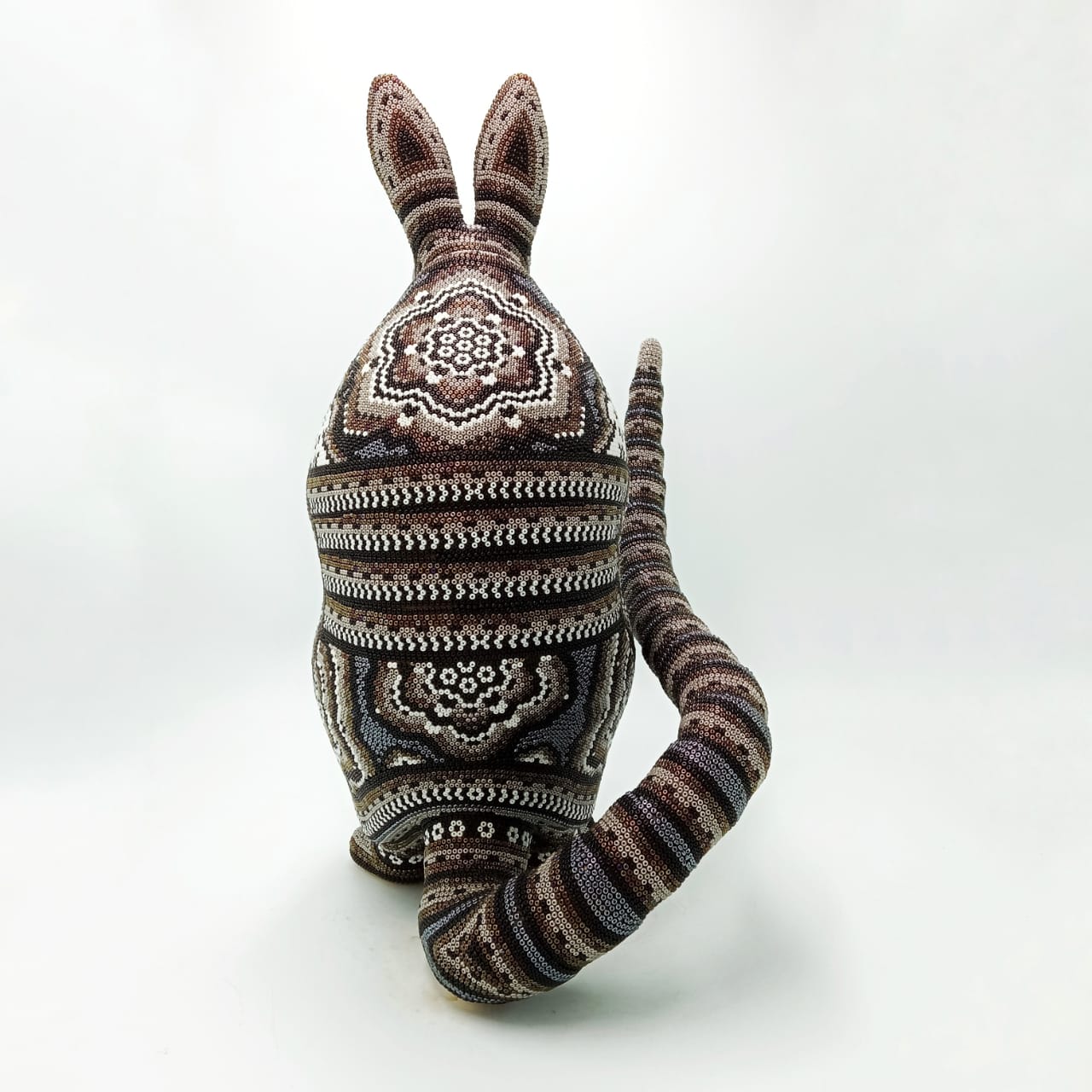 Huichol Hand Beaded Armadillo By  Santos Bautista PP6713