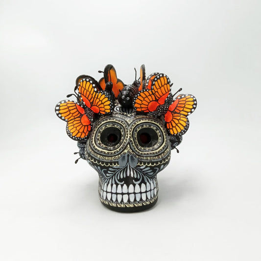 Day Of the Dead Ceramics Skull By Alfonso Castillo PP6769
