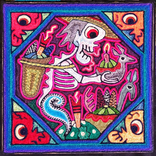 Paint Yarn  huichol Indian Yarn By Luis Castro PP6847