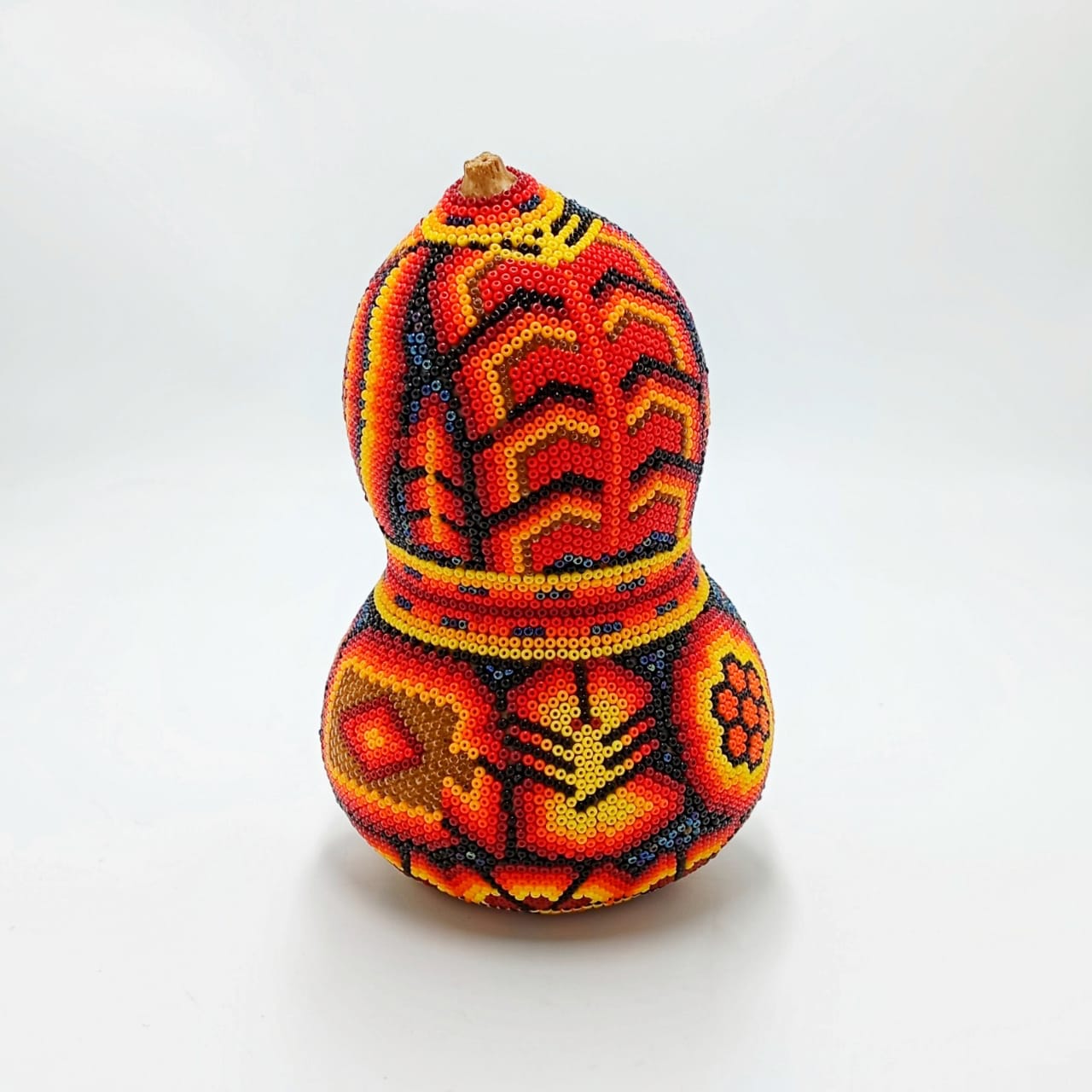 Huichol Indian Hand Beaded Bule By Honorio Villa Lopez PP6864