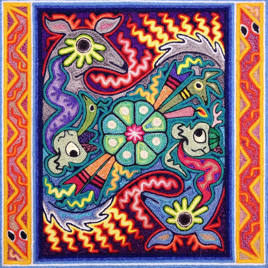 Paint Yarn  huichol Indian Yarn By Luis Castro PP7002