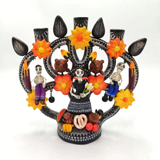 Lovely Day Of the Dead Ceramics Chandelier By Alfonso Castillo PP7011