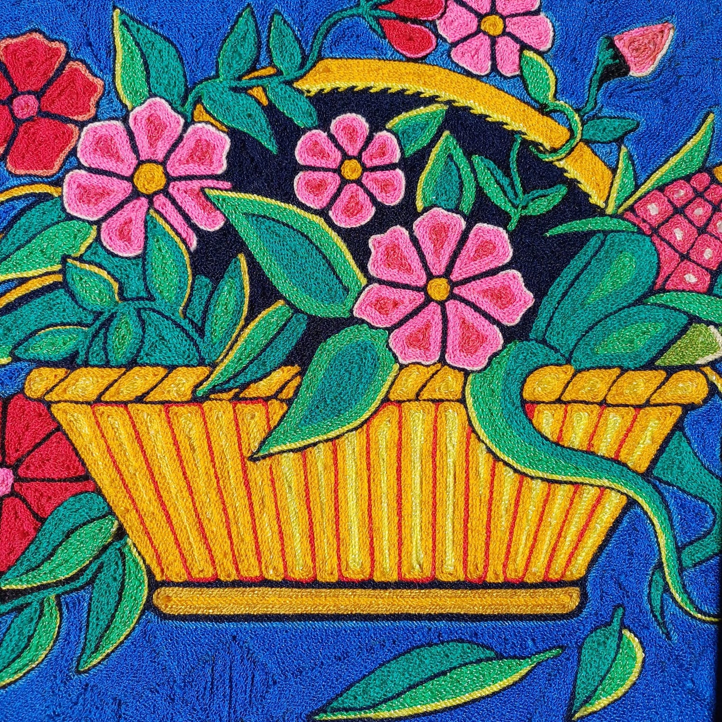 Huichol Mexican Folk Art Yarn Painting by Neikame PP7021