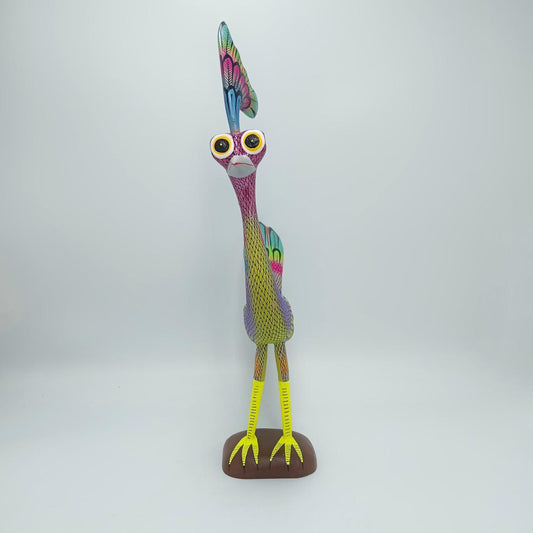 Mexican Oaxacan Wood Carving Roadrunner By David Blas PP7309