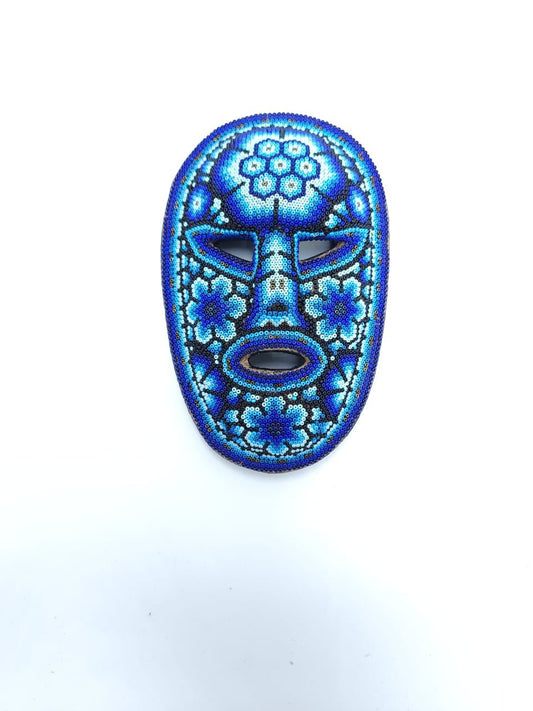 Huichol Hand Beaded Mask By Octaviano Villa PP7326