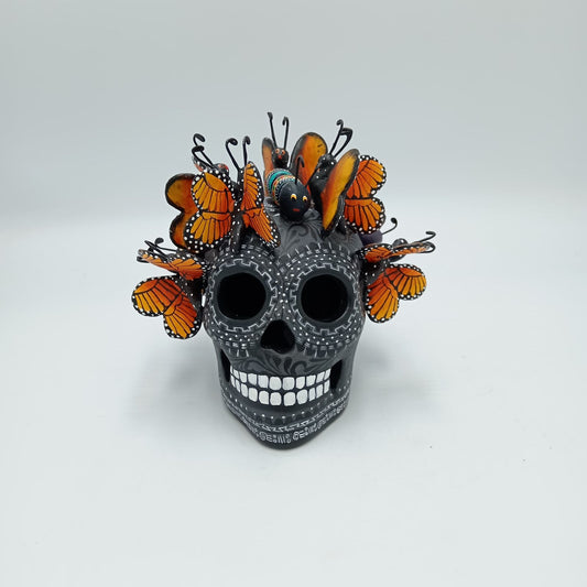 Day Of the Dead Ceramics Skull By Alfonso Castillo PP7495