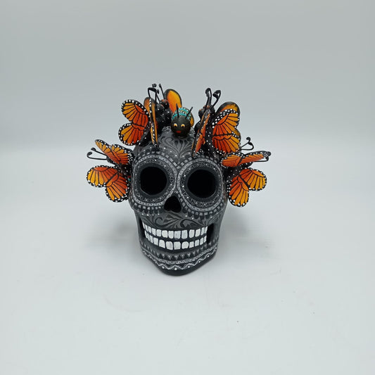 Day Of the Dead Ceramics Skull By Alfonso Castillo PP7487