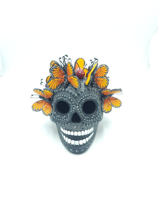 Skull Day Of the Dead Ceramics  By Castillo Family PP7574