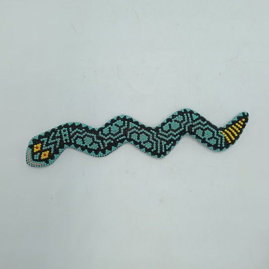 Huichol Hand Beaded Snake Jesus Jimenez  PP7818