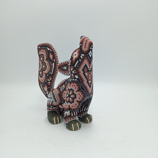 Mexican Huichol Hand Beaded Art, Ram By Isandro Villa Lopez PP7950