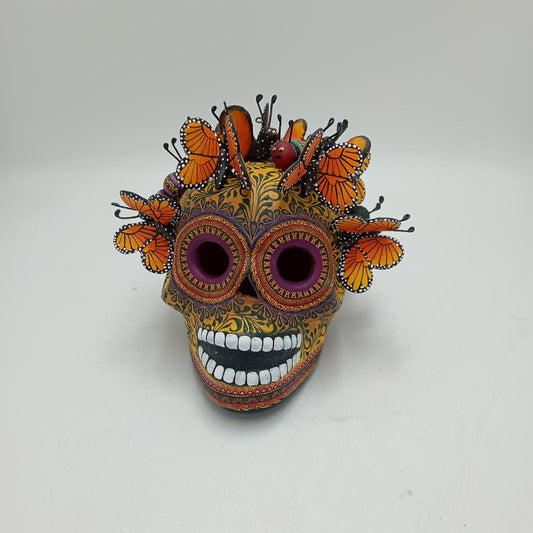Day Of the Dead Ceramics Skull By Alfonso Castillo PP8129