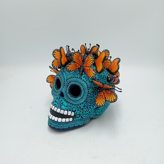 Day Of the Dead Ceramics Skull By Alfonso Castillo PP8132