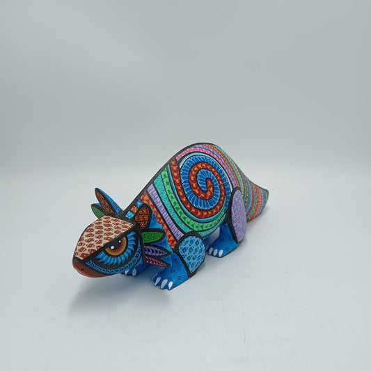Mexican Oaxacan Wood Carving Ajolot By Ivan Fuentes PP8192