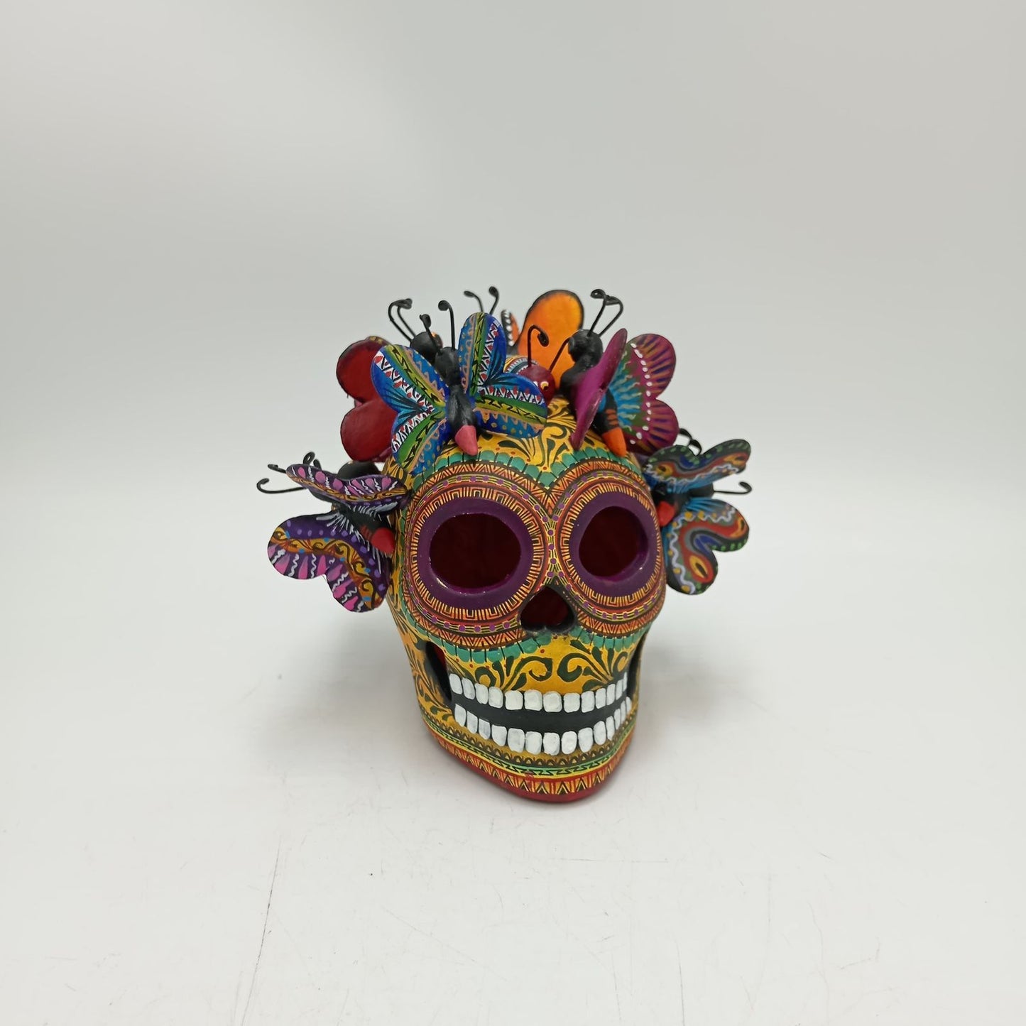 Day Of the Dead Ceramics Skull By Alfonso Castillo PP8471