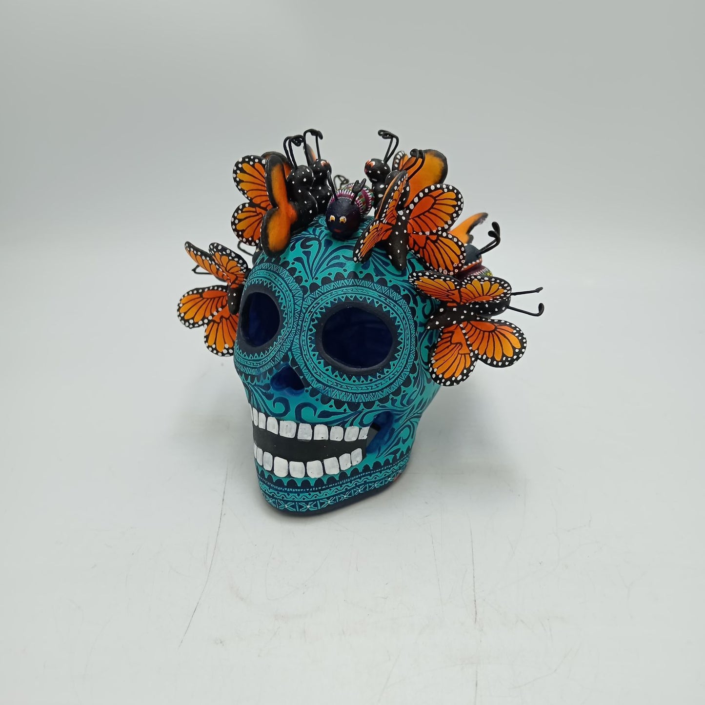 Day Of the Dead Ceramics Skull By Alfonso Castillo PP8474
