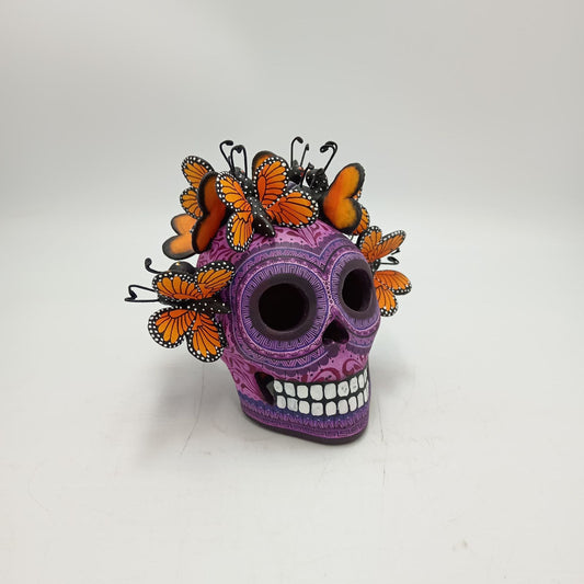 Day Of the Dead Ceramics Skull By Alfonso Castillo PP8476