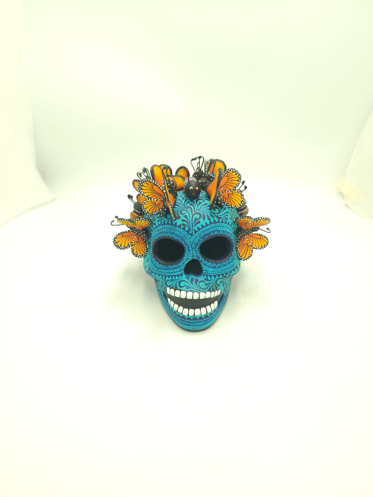 Skull Day Of the Dead Ceramics By Alfonso Castillo Hernandez PP8539