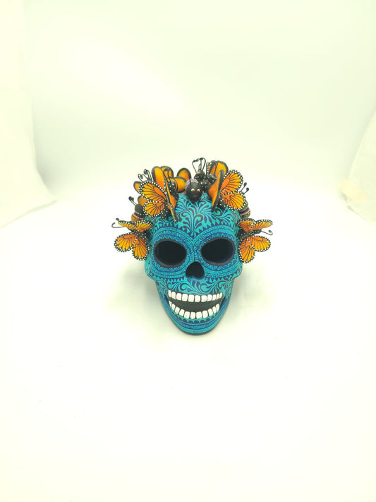 Skull Day Of the Dead Ceramics By Alfonso Castillo Hernandez PP8539