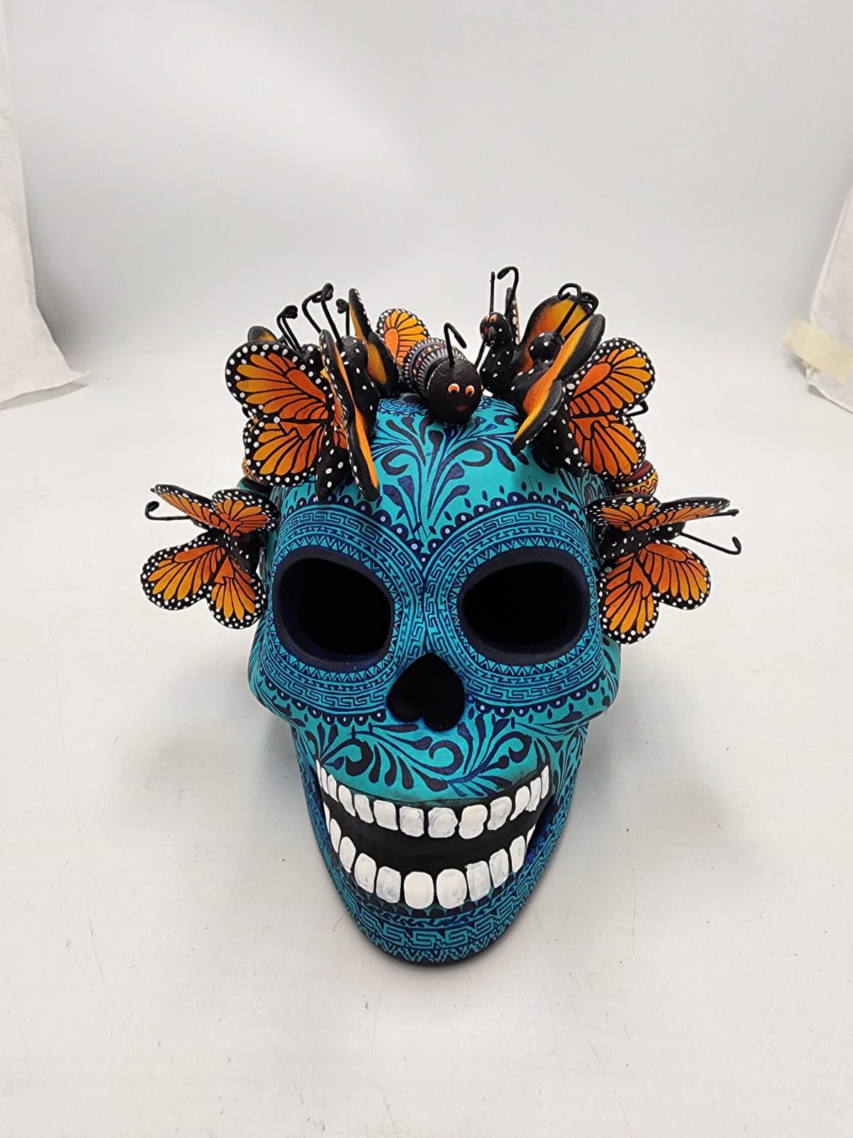 Skull Day Of the Dead Ceramics By Alfonso Castillo Hernandez PP8541