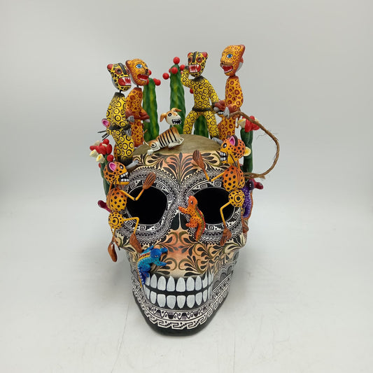 Skull Day Of the Dead Ceramics By Alfonso Castillo Hernandez PP8558