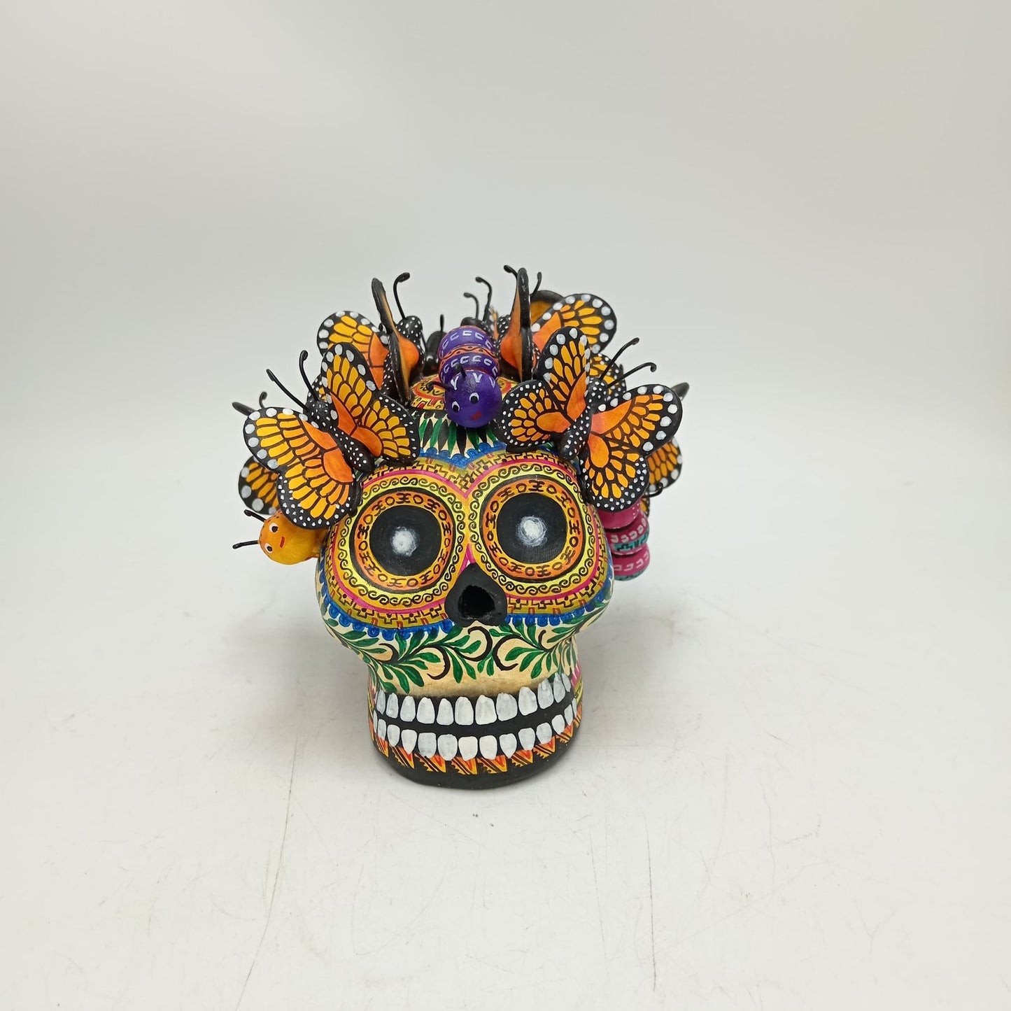 Skull Day Of the Dead Ceramics By Alfonso Castillo Hernandez PP8559